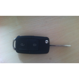 Заготовка выкидного ключа на две кнопки 2004-2010 Volkswagen Caddy